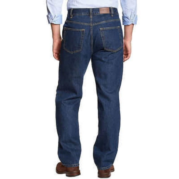 Kirkland Signature Mens Relaxed Fit 100%Cotton Blue Jeans Pants Choose Your Size - Picture 1 of 3